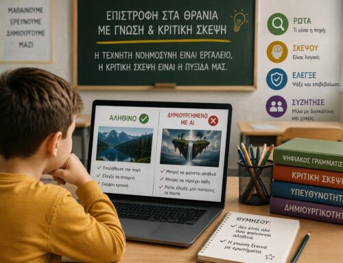 Επιστροφή στα θρανία και AI: Τι πρέπει να ξέρουν τα παιδιά για το περιεχόμενο που δημιουργείται από Τεχνητή Νοημοσύνη